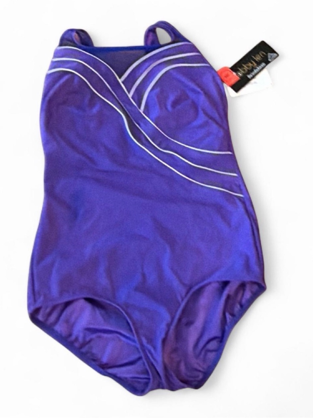 NWT’s Purple One-Piece Swimsuit with Contrast Piping